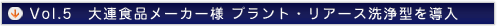 プラント・リアース洗浄型の導入